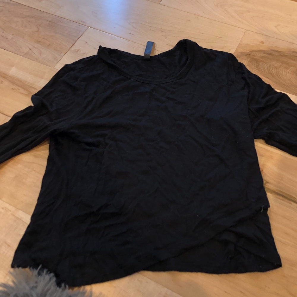 black long sleeved top